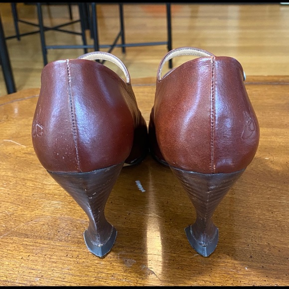 Fluevog Coffee double-strap pumps - Picture 5 of 8